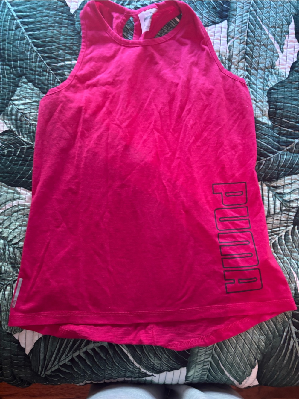 Puma Hot Pink Athletic Racerback Tank